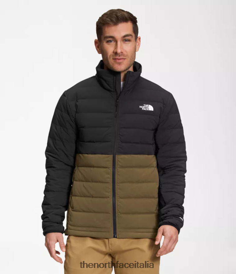 The North Face vestiario 460N8D648 tnf nero/oliva militare uomini Piumino elasticizzato Belleview