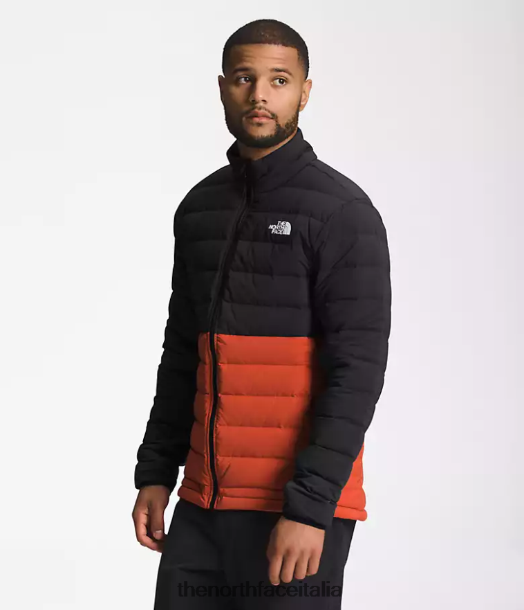 The North Face vestiario 460N8D649 tnf nero/bronzo arrugginito uomini Piumino elasticizzato Belleview