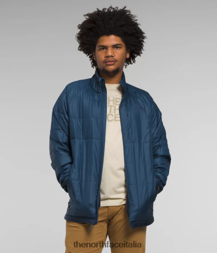 The North Face vestiario 460N8D696 blu ombreggiato/blu navy uomini giacca circaloft