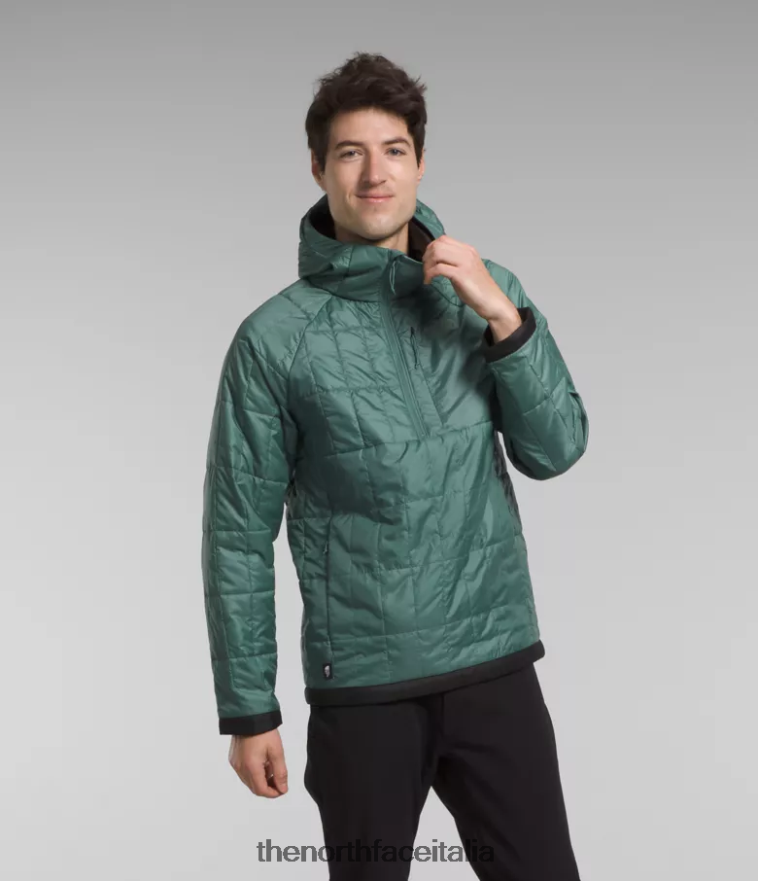 The North Face vestiario 460N8D767 salvia scuro/tnf nero uomini maglione con cerniera circaloft - Clicca l'immagine per chiudere
