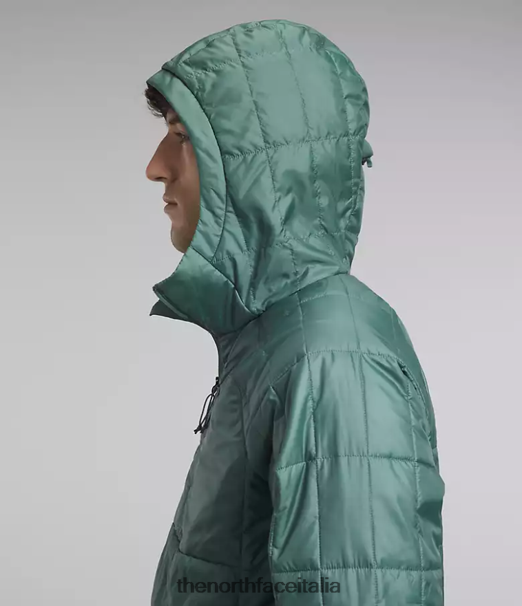 The North Face vestiario 460N8D767 salvia scuro/tnf nero uomini maglione con cerniera circaloft
