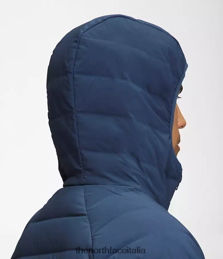 The North Face vestiario 460N8D919 blu ombroso uomini Felpa con cappuccio elasticizzata Belleview