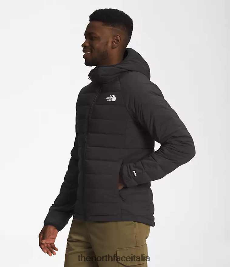 The North Face vestiario 460N8D921 grazie nero uomini Felpa con cappuccio elasticizzata Belleview