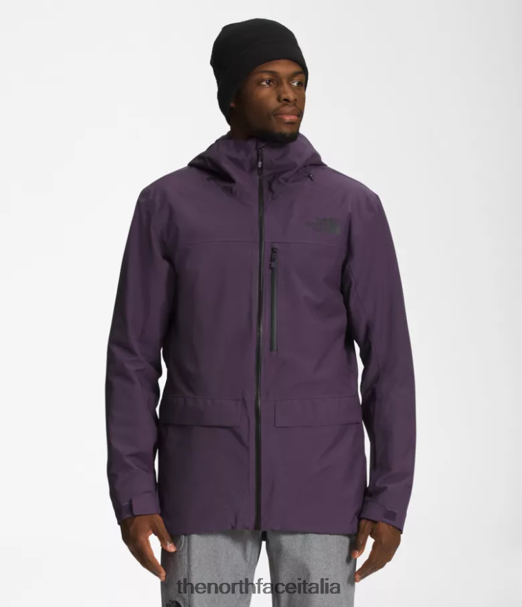 The North Face vestiario 460N8D115 viola melanzana scuro uomini giacca per l'infermità - Clicca l'immagine per chiudere