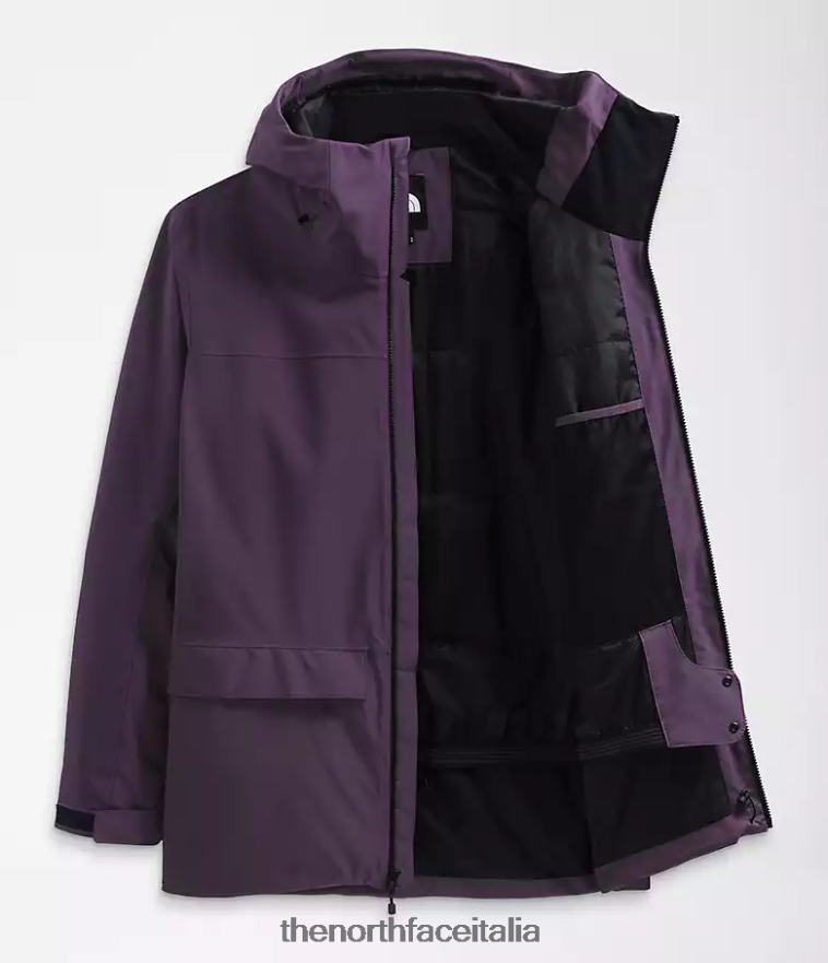 The North Face vestiario 460N8D115 viola melanzana scuro uomini giacca per l'infermità