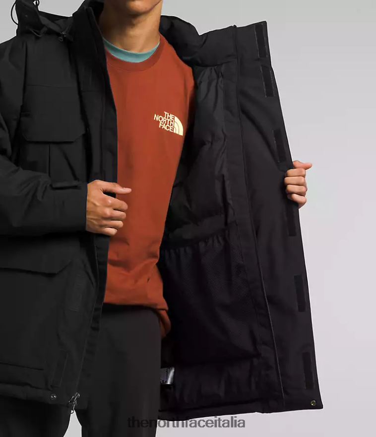 The North Face vestiario 460N8D1243 grazie nero uomini Parka isolante Coldworks
