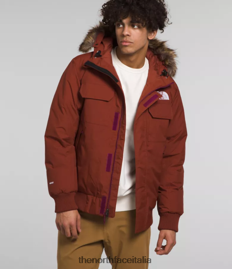 The North Face vestiario 460N8D1254 brandy marrone uomini Bombardiere McMurdo - Clicca l'immagine per chiudere