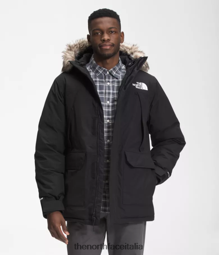 The North Face vestiario 460N8D1 grazie nero uomini Parka McMurdo - Clicca l'immagine per chiudere