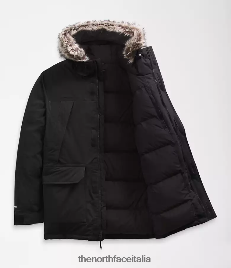 The North Face vestiario 460N8D1 grazie nero uomini Parka McMurdo