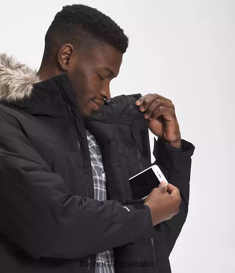 The North Face vestiario 460N8D1 grazie nero uomini Parka McMurdo