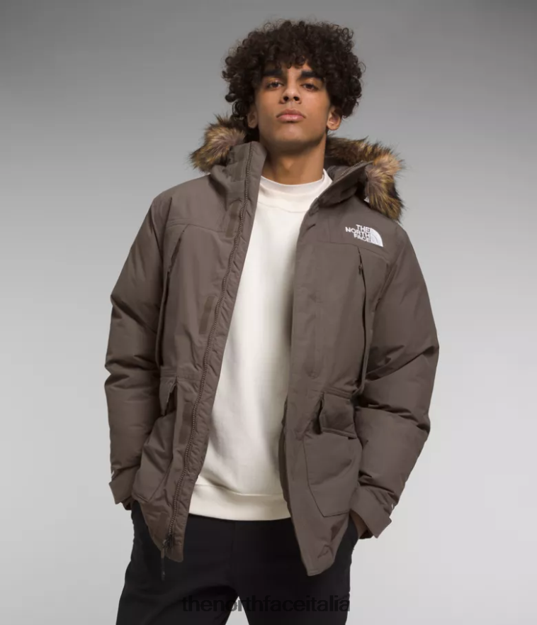 The North Face vestiario 460N8D2 marrone falco uomini Parka McMurdo