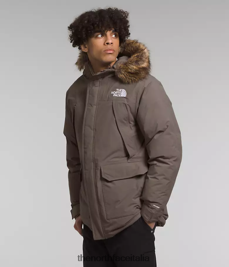 The North Face vestiario 460N8D2 marrone falco uomini Parka McMurdo