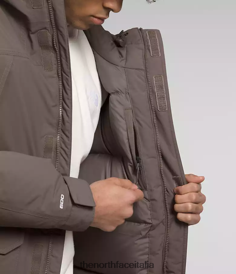 The North Face vestiario 460N8D2 marrone falco uomini Parka McMurdo
