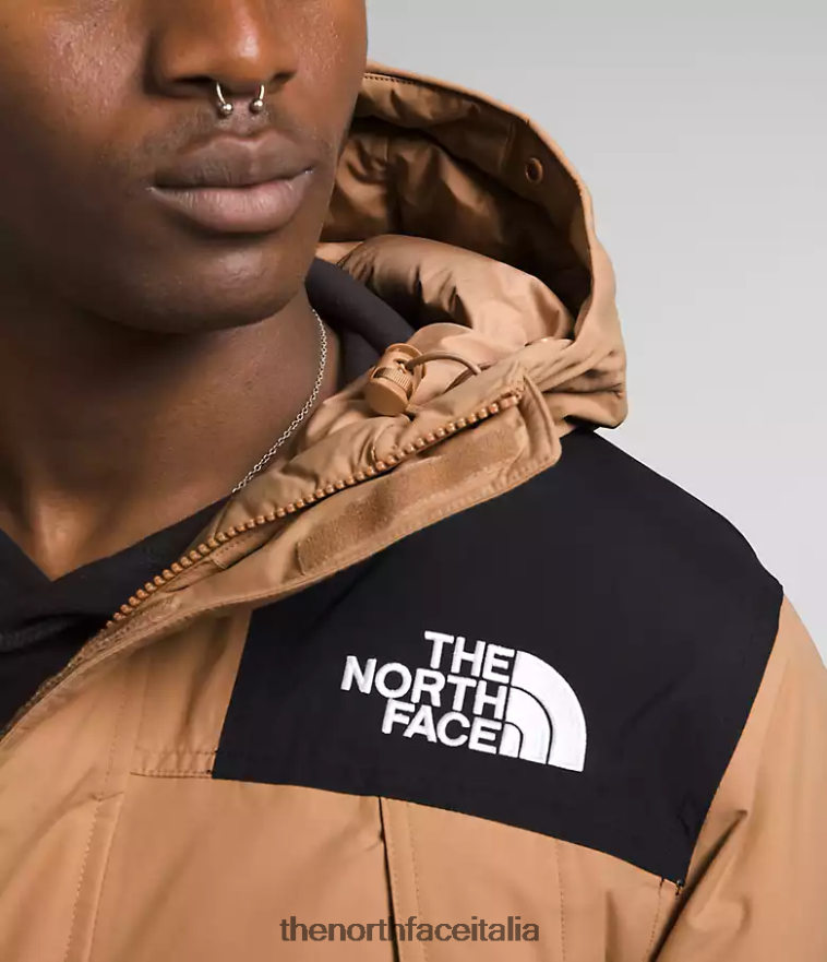 The North Face vestiario 460N8D4 burro di mandorle/tnf nero uomini Parka McMurdo