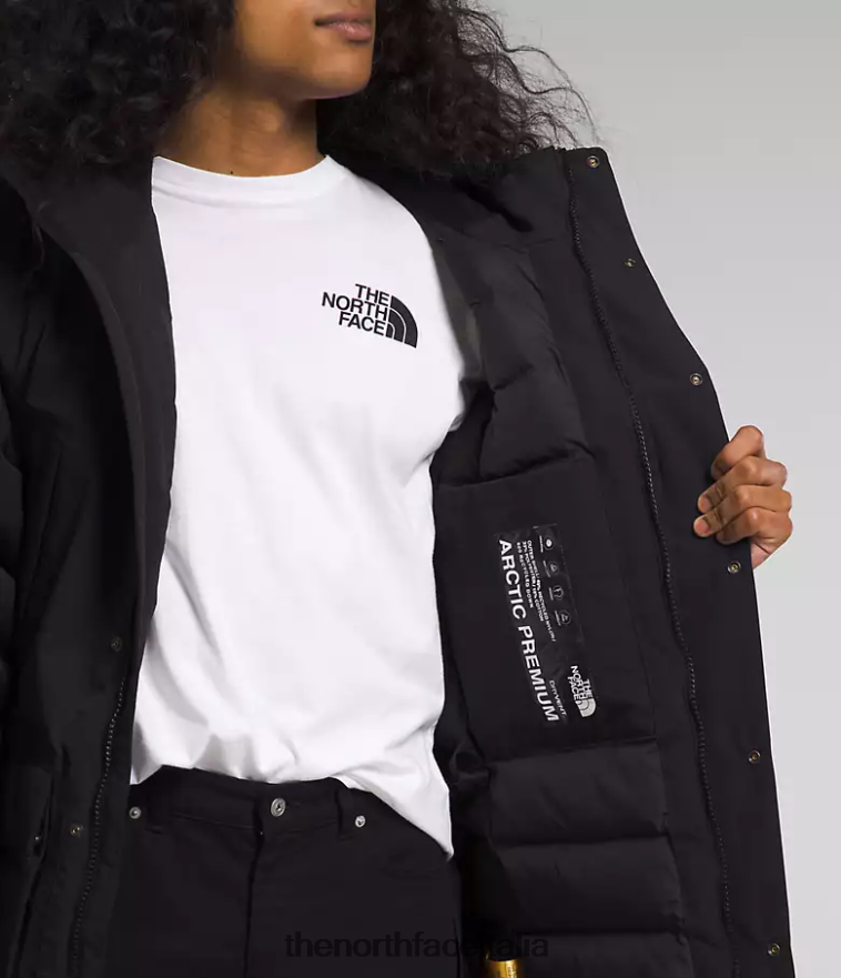 The North Face vestiario 460N8D94 grazie nero uomini parka artico premium