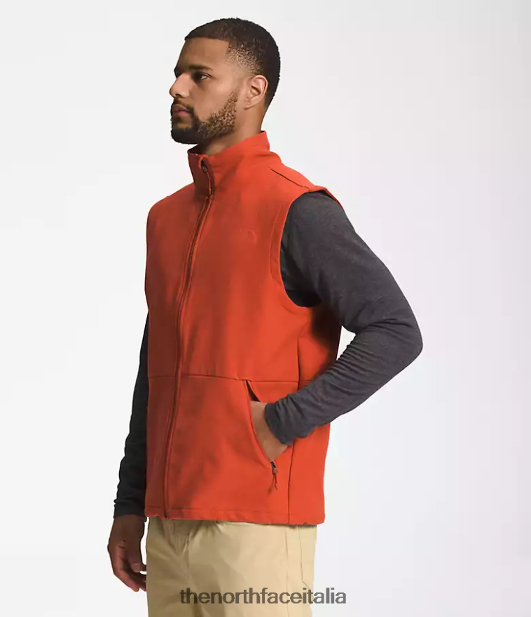 The North Face vestiario 460N8D646 erica scura bronzo arrugginito uomini Gilet softshell Camden