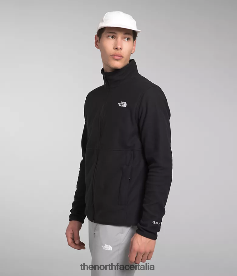 The North Face vestiario 460N8D15 grazie nero uomini giacca alpina polartec 100
