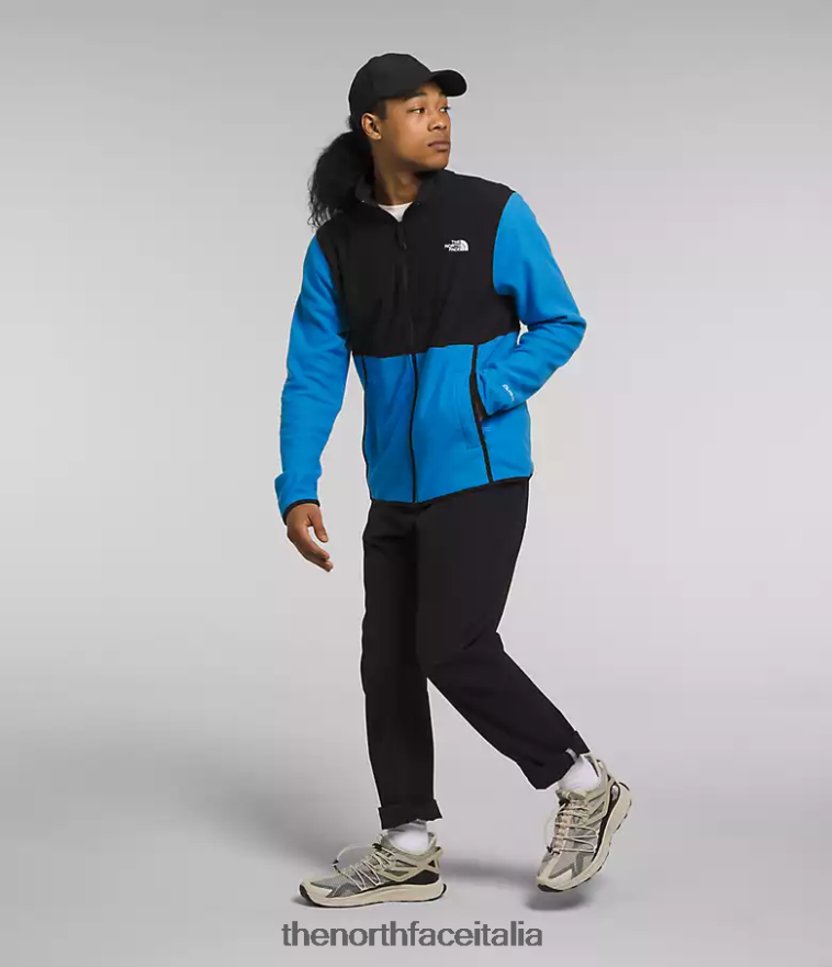 The North Face vestiario 460N8D17 blu ottico/tnf nero uomini giacca alpina polartec 100