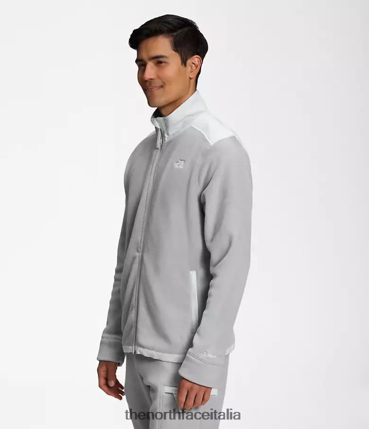 The North Face vestiario 460N8D540 grigio fusione/grigio stagno uomini Giacca Alpine Polartec 200 con cerniera intera