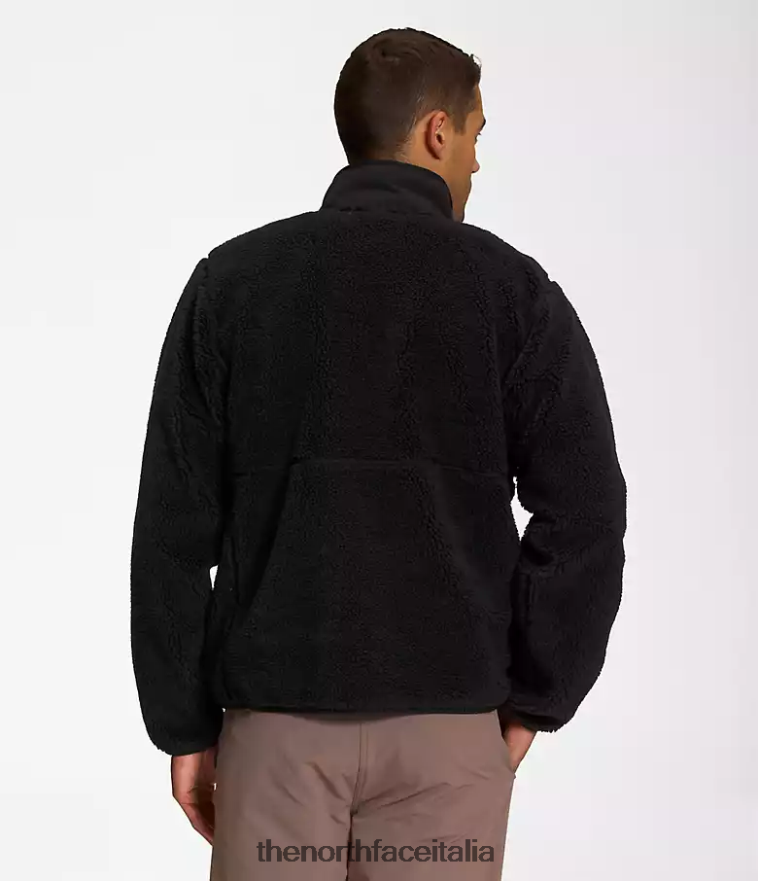 The North Face vestiario 460N8D546 grazie nero uomini giacca con zip intera in pile estremo