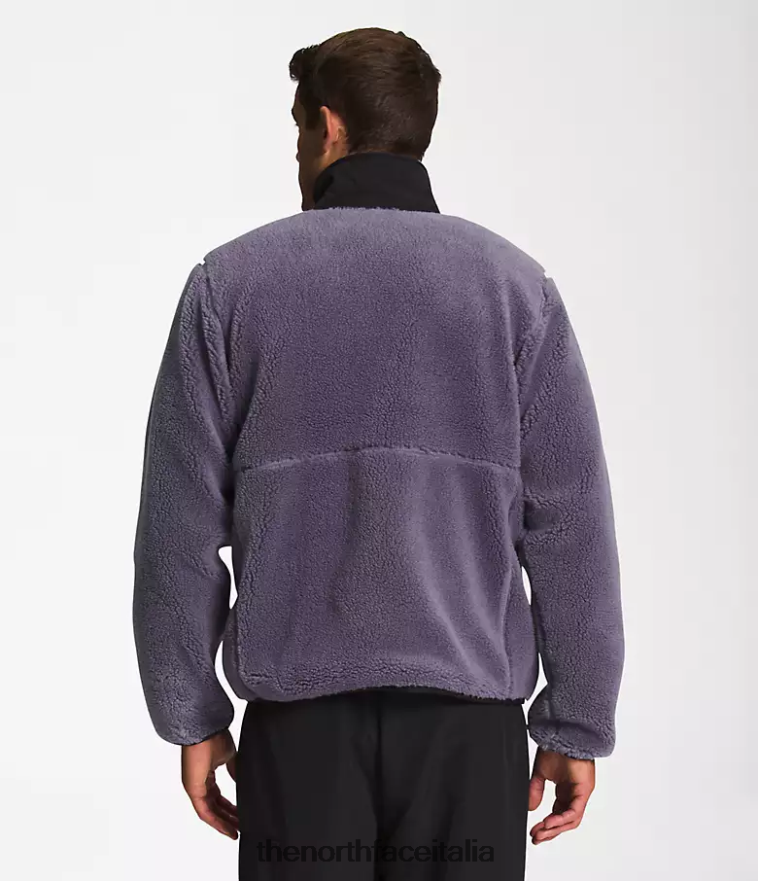 The North Face vestiario 460N8D547 ardesia lunare uomini giacca con zip intera in pile estremo