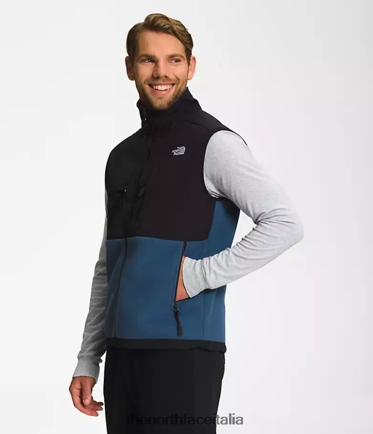 The North Face vestiario 460N8D597 blu ombroso uomini gilet denali