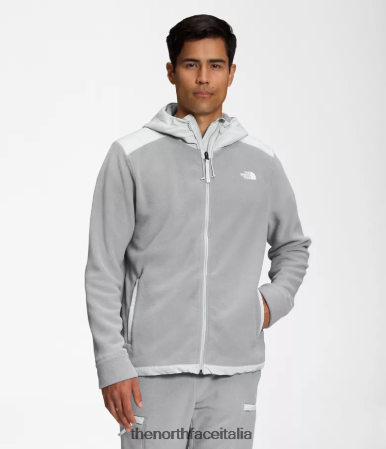 The North Face vestiario 460N8D831 grigio fusione/grigio stagno uomini Giacca Alpine Polartec 200 con cerniera intera