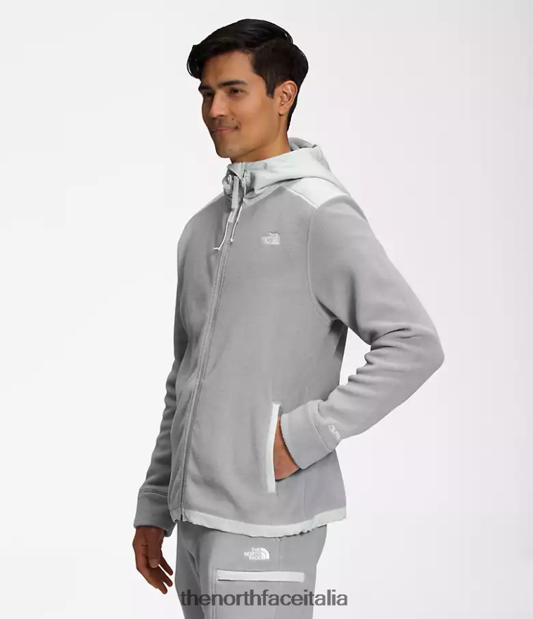 The North Face vestiario 460N8D831 grigio fusione/grigio stagno uomini Giacca Alpine Polartec 200 con cerniera intera