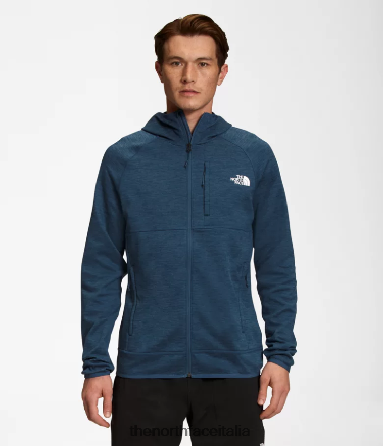 The North Face vestiario 460N8D923 erica blu ombrosa uomini Felpa con cappuccio Canyonlands