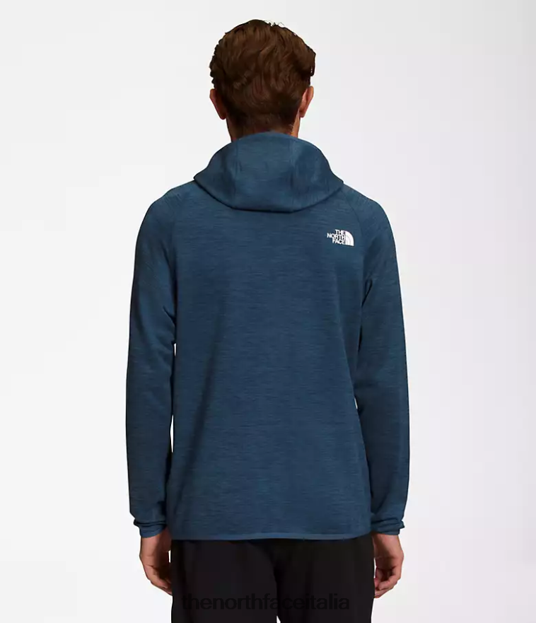 The North Face vestiario 460N8D923 erica blu ombrosa uomini Felpa con cappuccio Canyonlands
