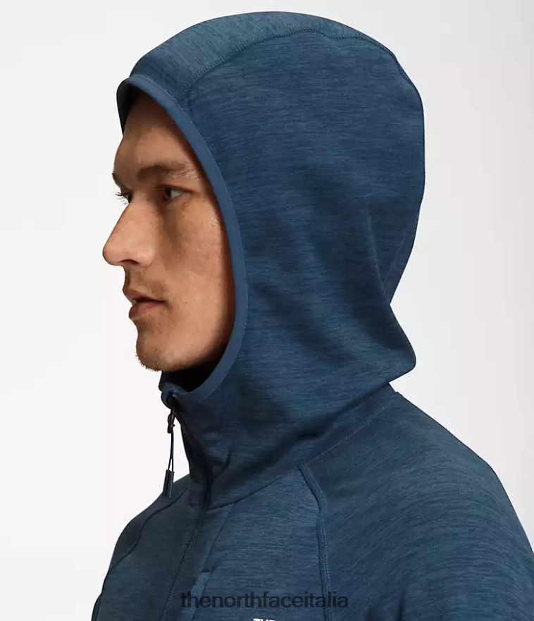 The North Face vestiario 460N8D923 erica blu ombrosa uomini Felpa con cappuccio Canyonlands