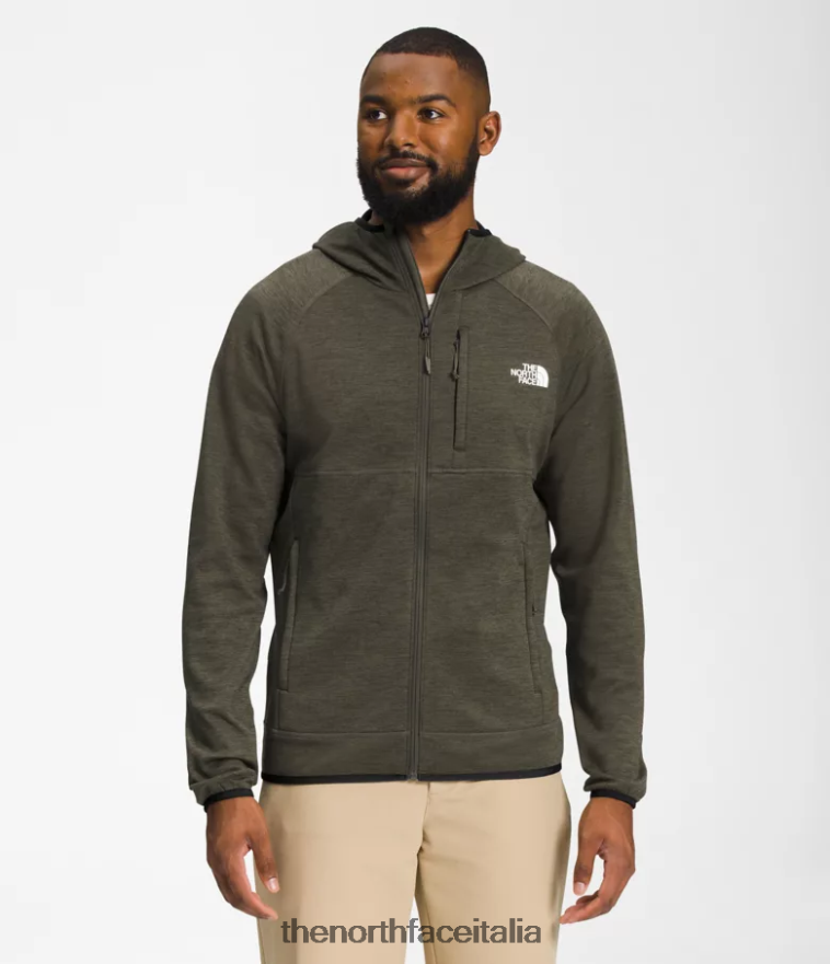 The North Face vestiario 460N8D926 nuova erica verde tortora uomini Felpa con cappuccio Canyonlands - Clicca l'immagine per chiudere