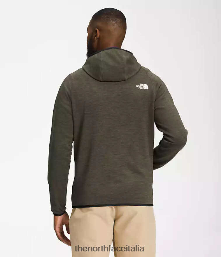 The North Face vestiario 460N8D926 nuova erica verde tortora uomini Felpa con cappuccio Canyonlands