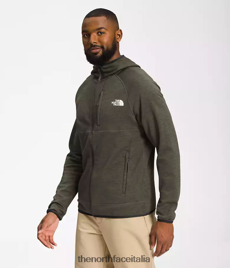 The North Face vestiario 460N8D926 nuova erica verde tortora uomini Felpa con cappuccio Canyonlands