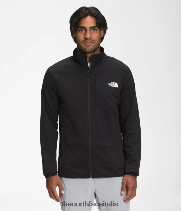 The North Face vestiario 460N8D951 grazie nero uomini canyonlands con cerniera intera