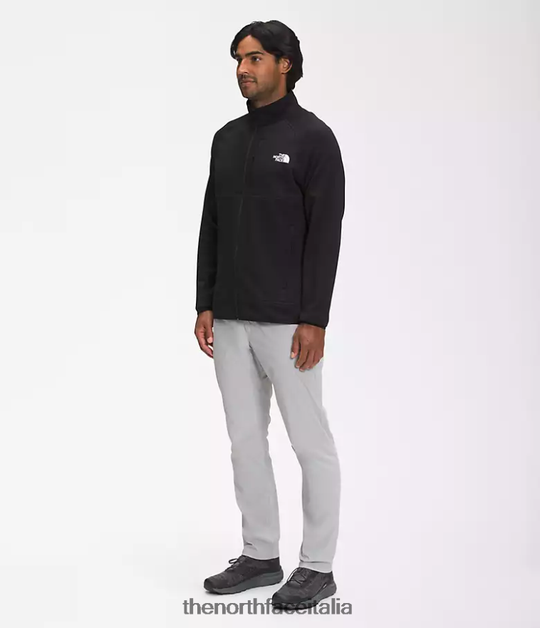 The North Face vestiario 460N8D951 grazie nero uomini canyonlands con cerniera intera