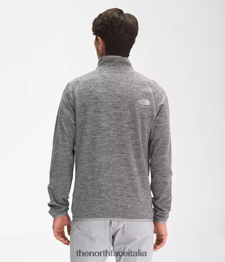 The North Face vestiario 460N8D952 tnf grigio erica medio uomini canyonlands con cerniera intera