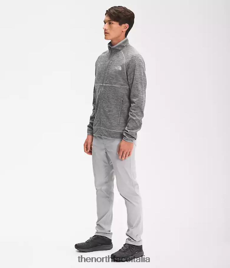 The North Face vestiario 460N8D952 tnf grigio erica medio uomini canyonlands con cerniera intera