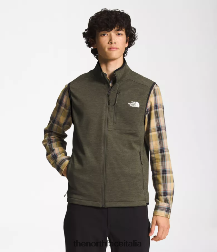The North Face vestiario 460N8D98 nuova erica verde tortora uomini Gilet Canyonlands