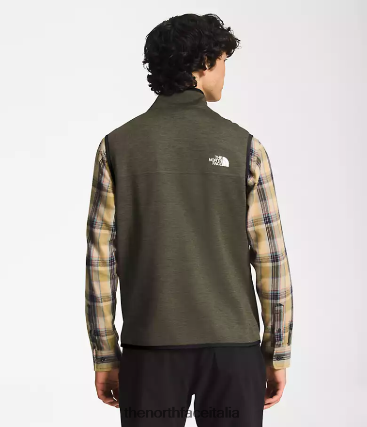 The North Face vestiario 460N8D98 nuova erica verde tortora uomini Gilet Canyonlands