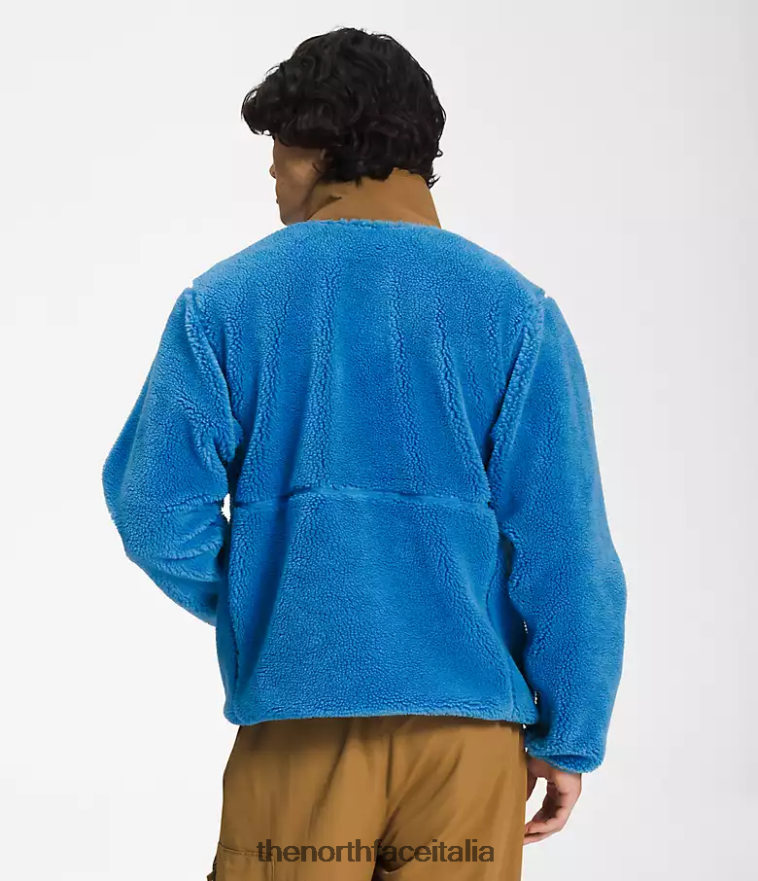 The North Face vestiario 460N8D121 blu super sonico/marrone utile uomini pullover a pelo estremo
