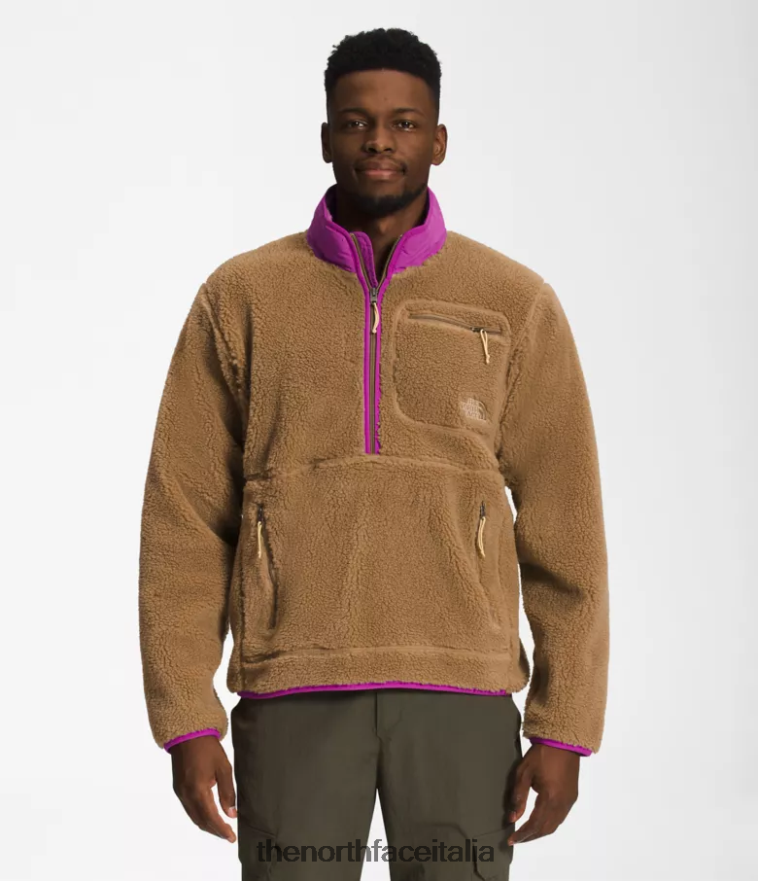 The North Face vestiario 460N8D122 fiore di cactus marrone/viola utile uomini pullover a pelo estremo