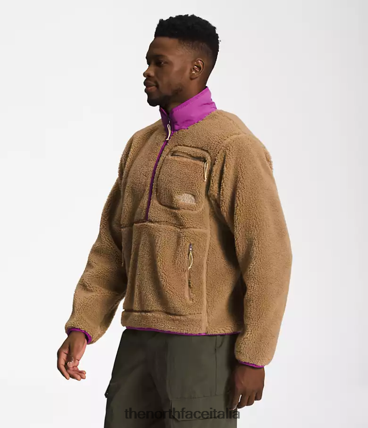 The North Face vestiario 460N8D122 fiore di cactus marrone/viola utile uomini pullover a pelo estremo