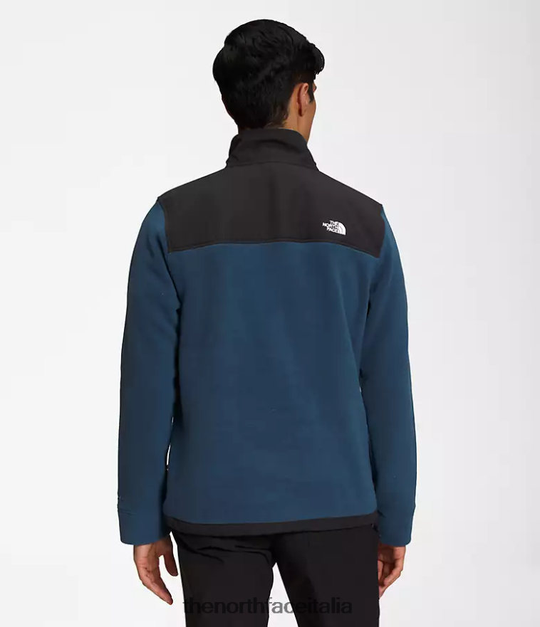 The North Face vestiario 460N8D356 blu ombreggiato/tnf nero uomini alpino polartec 200 -zip