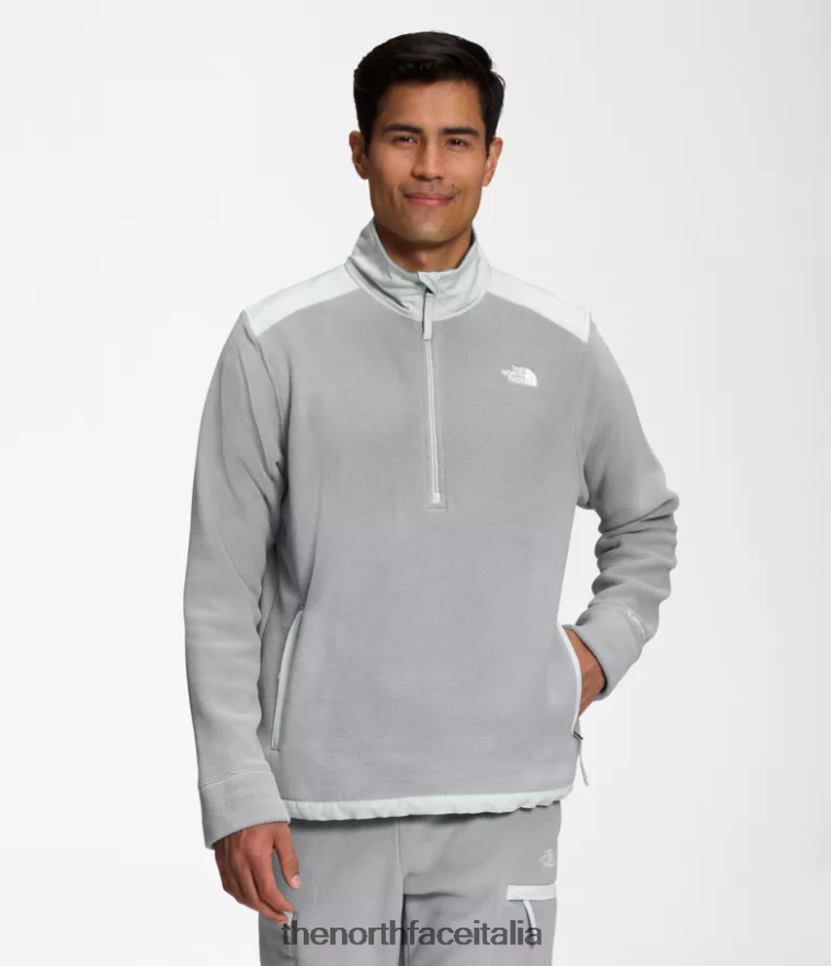 The North Face vestiario 460N8D357 grigio fusione/grigio stagno uomini alpino polartec 200 -zip