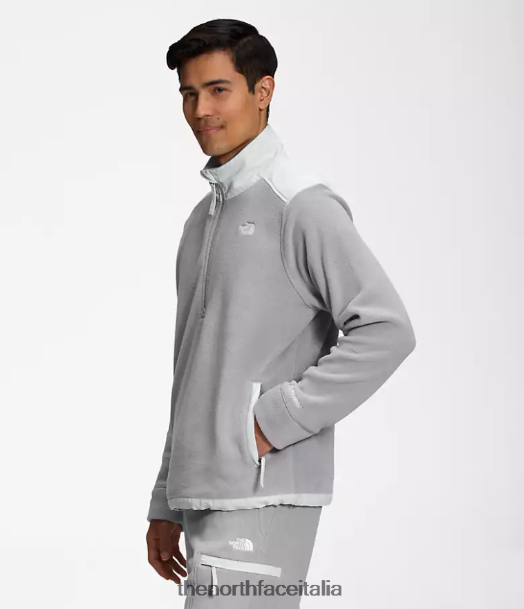 The North Face vestiario 460N8D357 grigio fusione/grigio stagno uomini alpino polartec 200 -zip
