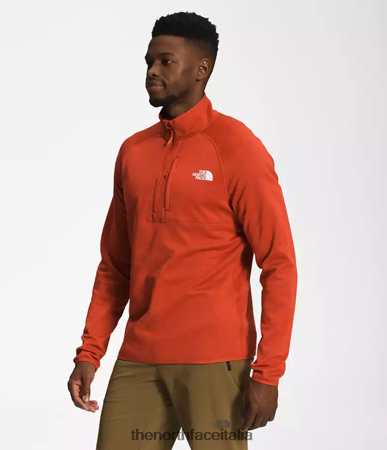 The North Face vestiario 460N8D410 erica bronzo arrugginito uomini canyonlands-zip