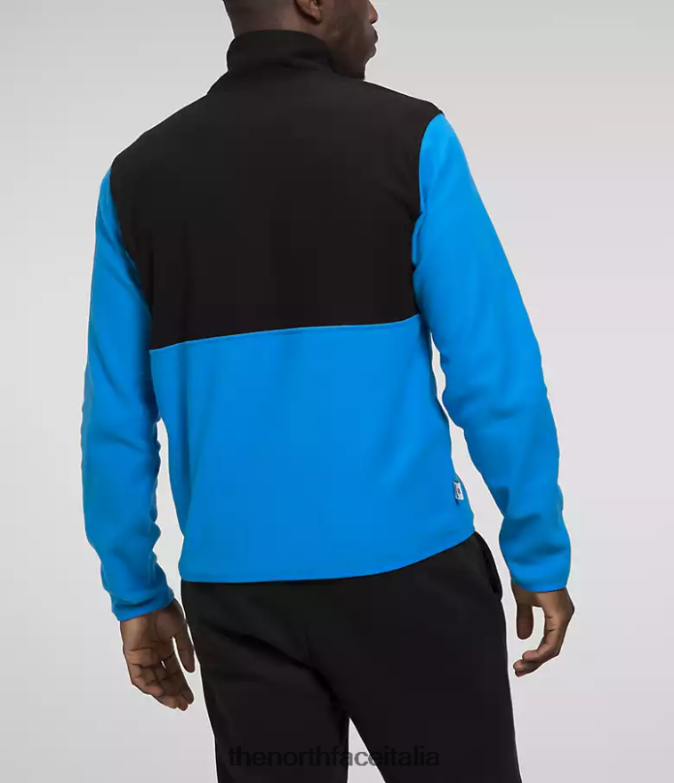 The North Face vestiario 460N8D776 blu ottico/tnf nero uomini alpino polartec 100 -zip
