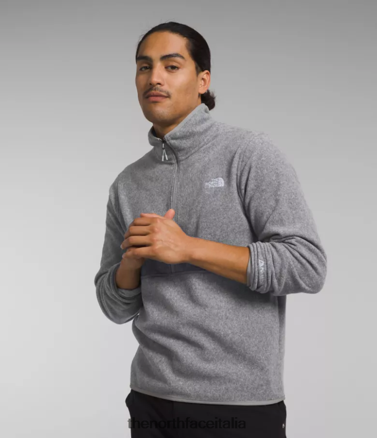 The North Face vestiario 460N8D777 tnf grigio erica medio uomini alpino polartec 100 -zip