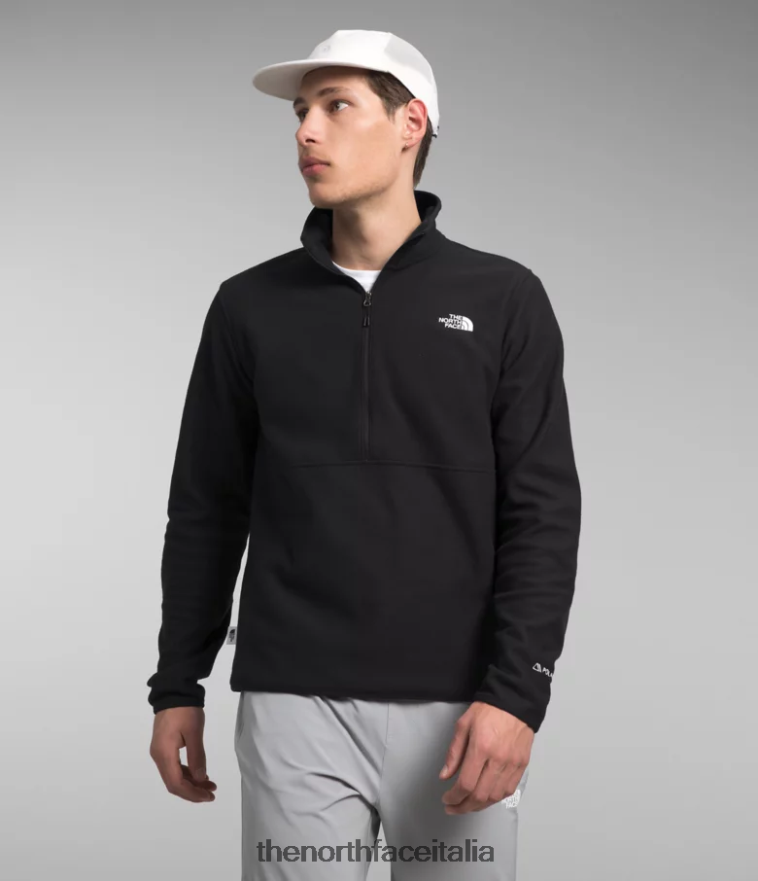 The North Face vestiario 460N8D778 grazie nero uomini alpino polartec 100 -zip